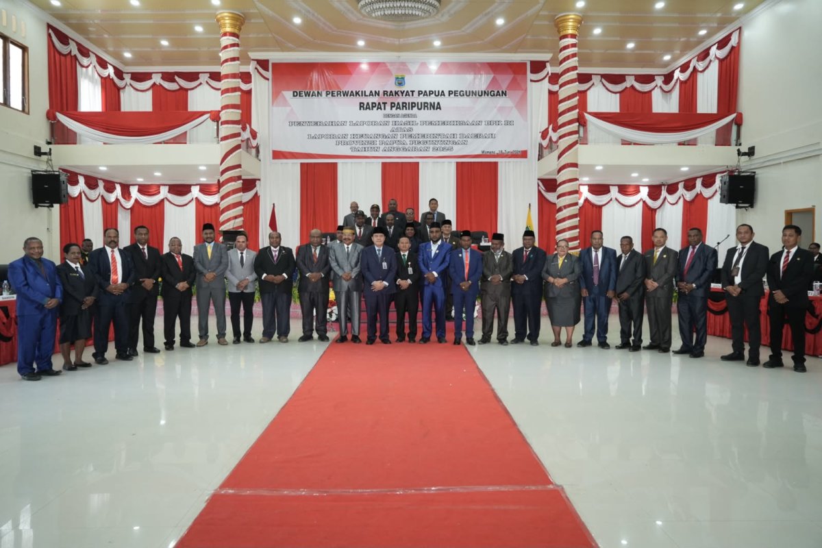 DPR Papua Pegunungan Apresiasi Raihan WTP 