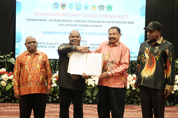 Pemprov Papua Pegunungan Serahkan Aset Kesehatan ke Tujuh Kabupaten, Perkuat Layanan Medis