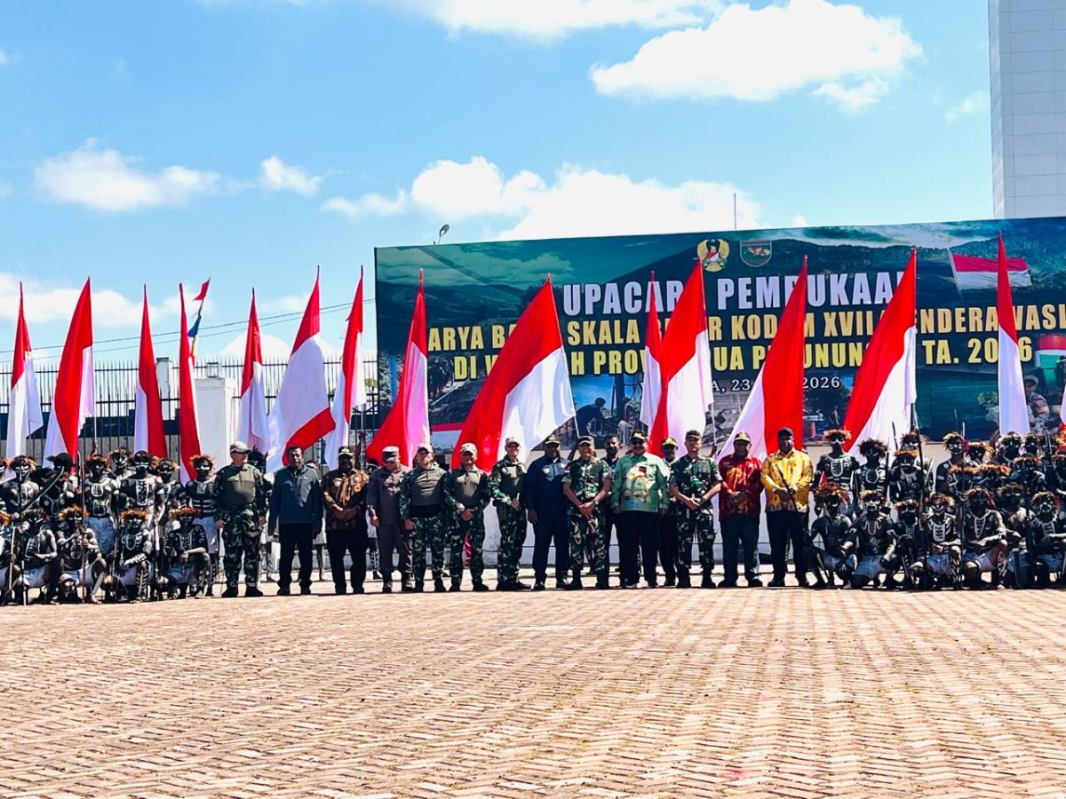 Gubernur Papua Pegunungan Apresiasi Program Karya Bakti Sekala Besar Kodam XVII/ Cenderawasih