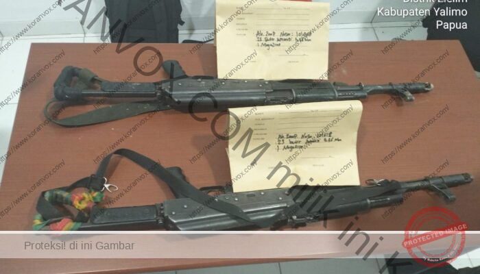 Satgas Damai Cartenz Tangkap Anggota KKB Yalimo dan Amankan Dua Senjata Api