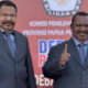 Pasangan calon Gubernur dan Wakil Gubernur Provinsi Papua Pegunungan, John Tabo - Ones Pahabol yang meraih suara tertinggi dalam rekapitulasi KPU.