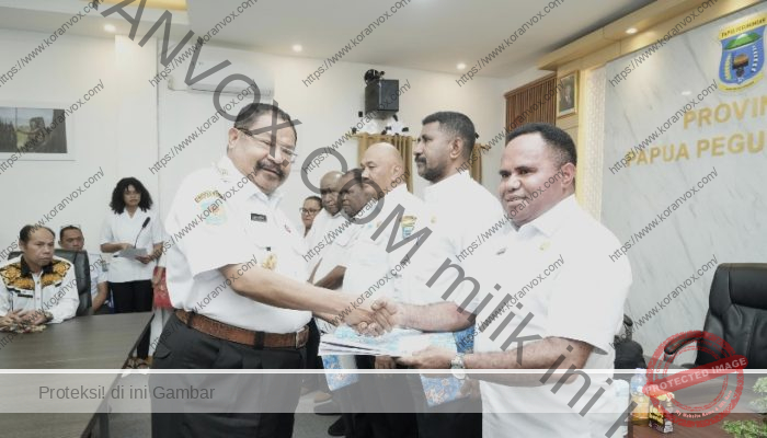 Gubernur Papua Pegunungan Serahkan DPA ke OPD, Terjadi Penurunan Rp 200 Miliar