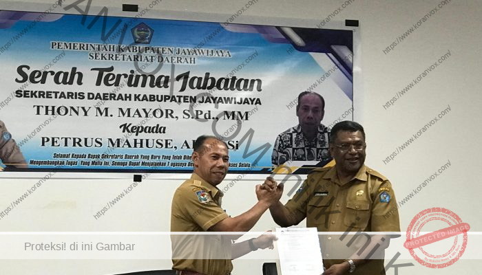 Bupati Athenius Murib Tunjuk Petrus Mahuse Jadi PLT Sekda Jayawijaya