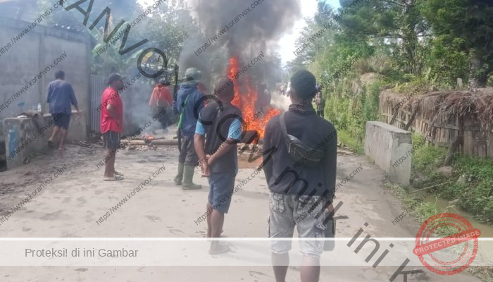 Warga Wamena Aksi Bakar Ban dan Palang Jalan, Protes Banjir yang Terus-Menerus