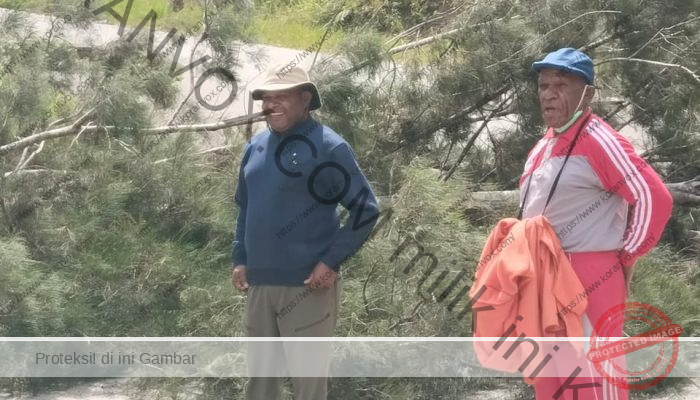Ruas Jalan Lanny Jaya dipalang, Ini Penyebabnya?