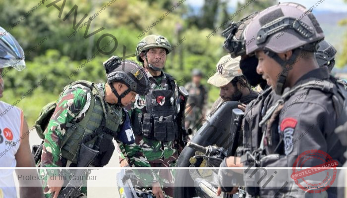Tingkatkan Keamanan Wilayah, TNI-Polri Gelar Razia Gabungan di Wamena