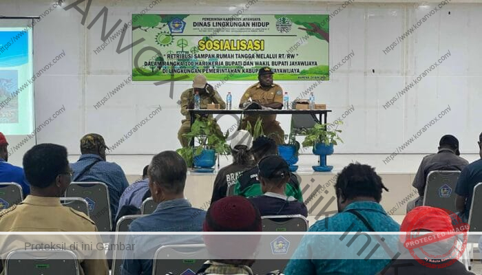 DLH Jayawijaya Sosialisasikan Retribusi Sampah, Dukung 100 Hari Kerja Bupati-Wakil Bupati