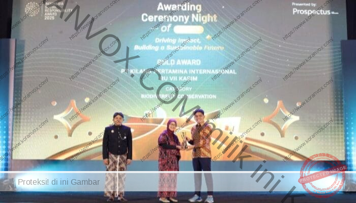 Lindungi Habitat Burung Cendrawasih, PT KPI RU VII Kasim Raih ISRA Award