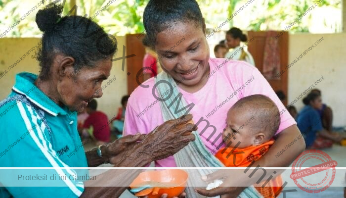 Sentuhan Kasih Kilang Kasim untuk Ibu dan Anak di Kampung Kasimle