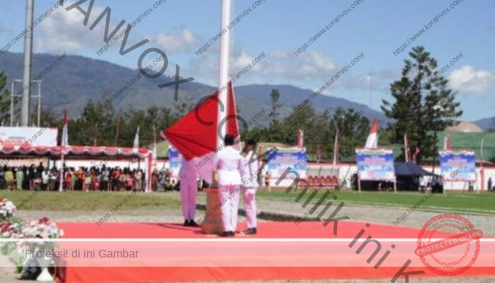Potret Kemeriahan Upacara HUT ke-80 Republik Indonesia di Papua Pegunungan: