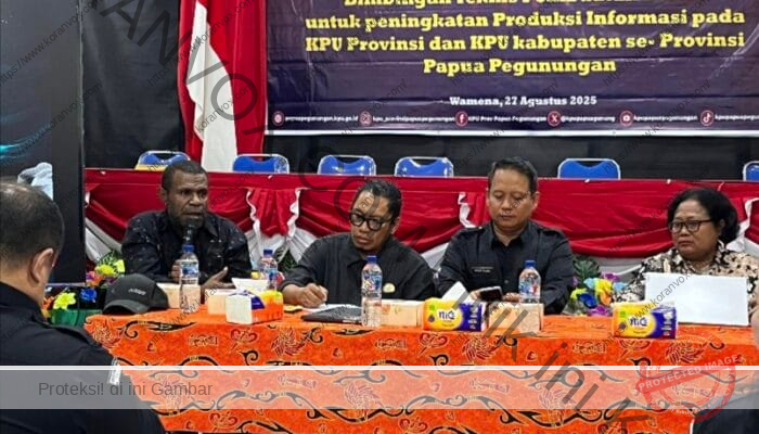 Bimtek Sidialogis Dorong Penguatan Informasi Publik KPU Papua Pegunungan