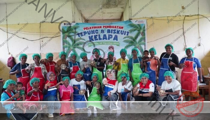 Kilang Kasim Dorong Pemberdayaan Perempuan Adat Kasimle Lewat Pelatihan Olahan Kelapa