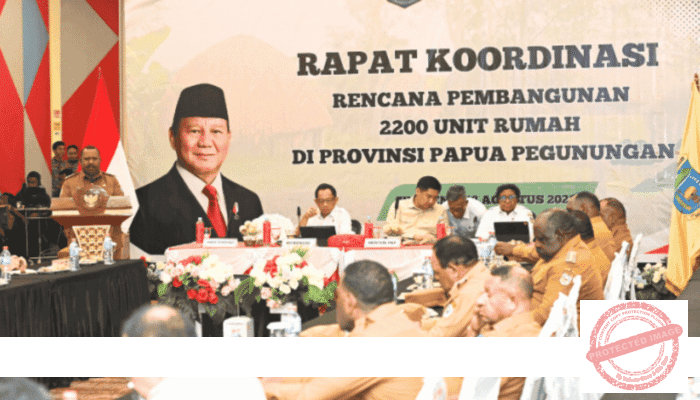 Rakor di Wamena, Pemprov Papua Pegunungan Sampaikan Terima Kasih Atas Dukungan Pusat untuk Program 2.200 Rumah