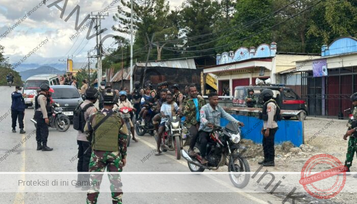 Aparat Gabungan Gelar Patroli dan Razia di Wamena, Antisipasi Dampak Kerusuhan Yalimo