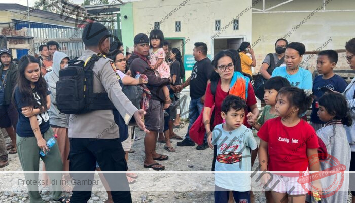 Pasca Kerusuhan, Gelombang Kedua Pengungsi Yalimo Tiba di Mapolres Jayawijaya