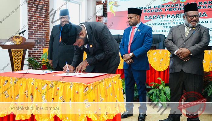Pemprov dan DPRP Papua Pegunungan Tandatangan Kesepakatan Perubahan KUA-PPAS 2025