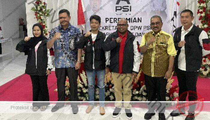 PSI Papua Barat Daya Siap Dukung Pemerintah, Kantor Baru Diresmikan
