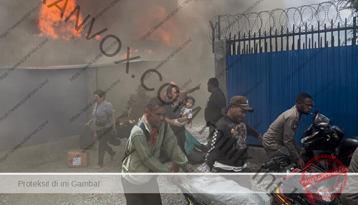 11 Rumah Hangus Terbakar di Wamena, Apa Penyebabnya ?
