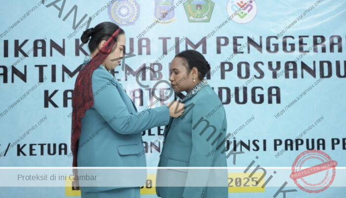 Ketua TP-PKK Papua Pegunungan Lantik Ketua TP-PKK dan Pembina Posyandu Nduga