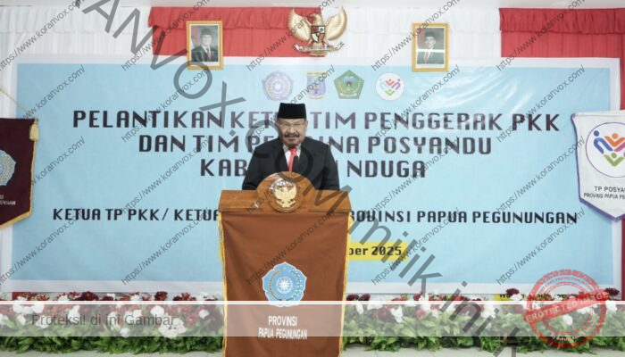 Gubernur John Tabo Tekankan Peran PKK Perkuat Gizi dan Kesehatan Keluarga di Nduga