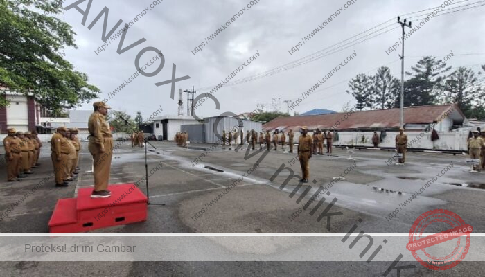 Apel Perdana 2026, Gubernur John Tabo Soroti Minimnya Kehadiran ASN