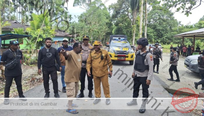 Polres Mimika Amankan Bentrokan dan Pembakaran Jenazah di Kwamki Narama
