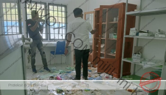 Polres Jayawijaya Olah TKP Pengerusakan Puskesmas Ibele, Pelaku Masih Dikejar