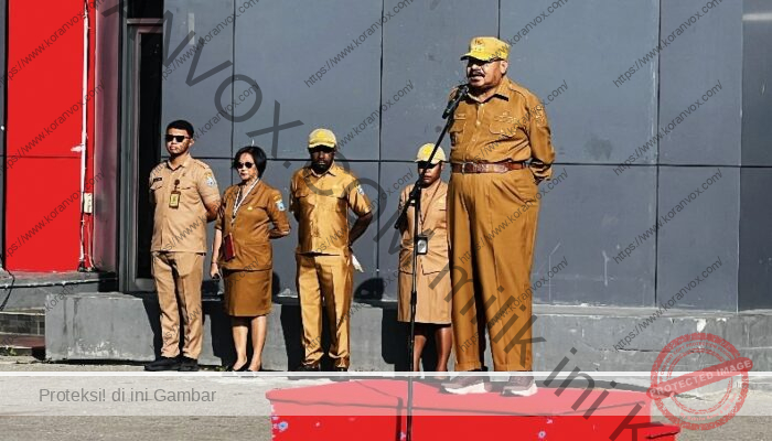 Gubernur John Tabo Tegaskan Jabatan Eselon di Papua Pegunungan Wajib Sesuai Pangkat