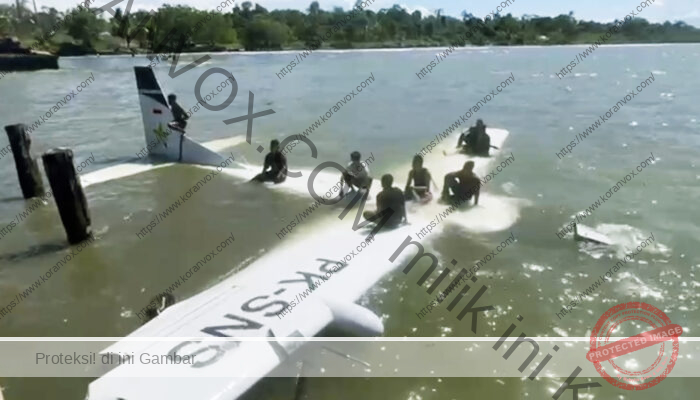 Pesawat Smart Air Jatuh di Nabire, Kendala Teknis Diduga Jadi Pemicu Kecelakaan