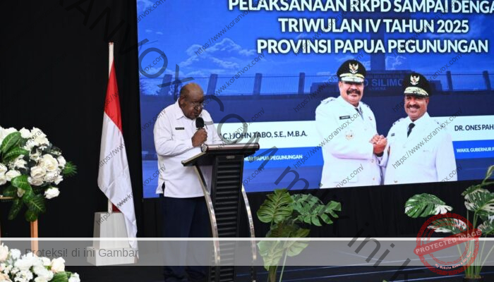 Monev RKPD, Pj Sekda Papua Pegunungan Instruksikan OPD Percepat Pelaporan Realisasi Triwulan IV Tahun 2025