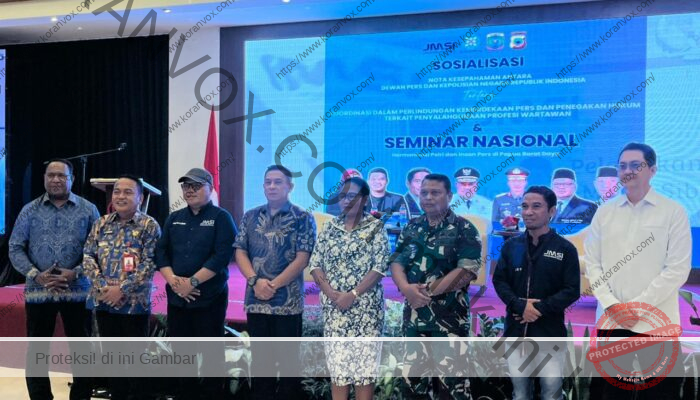 JMSI Papua Barat Daya Gelar Seminar Nasional, Perkuat Sinergi Polri dan Pers Tangkal Hoaks