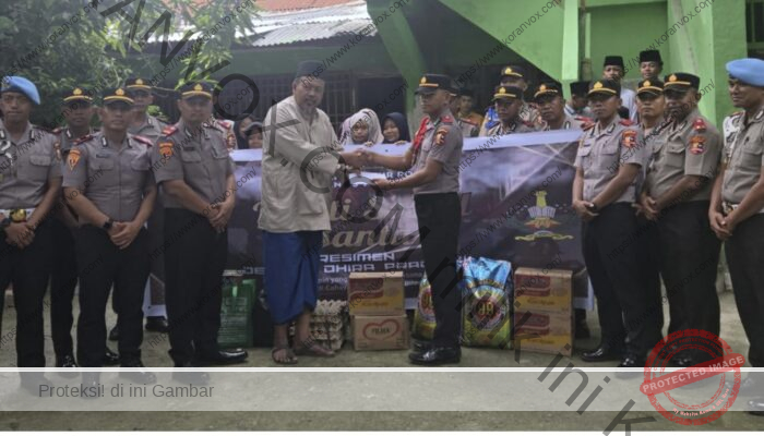 Siswa SIP Polda Papua Gelar Bakti Sosial Ramadhan di Ponpes Nurul Anwar Sentani