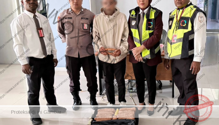 Penyelundupan 7 Kilogram Ganja di Bandara Sentani Digagalkan, Satu Pelaku Ditangkap